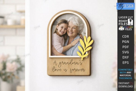 Download Mother's Day Mini Photo Frame Laser Cut - Frame Collection