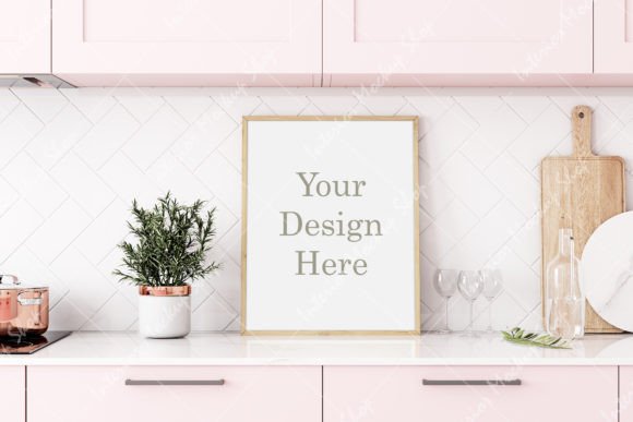 Download Mockup, Frame Mockup Kitchen Room - Frame Collection