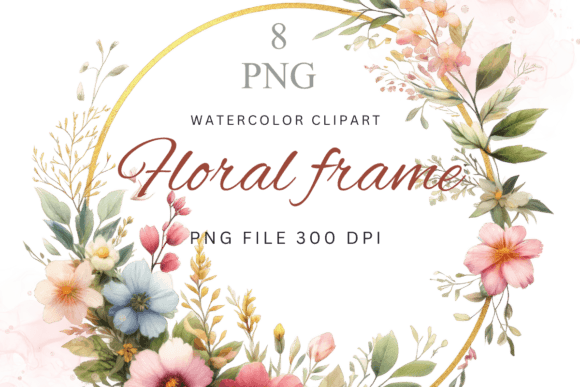 Download Floral Frame, Floral Wreath Clipart - Frame Collection