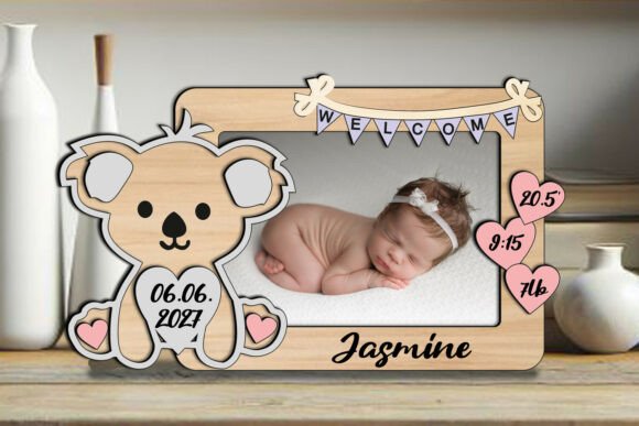 Download SVG Koala Baby Photo Frame Gift Board - Frame Collection
