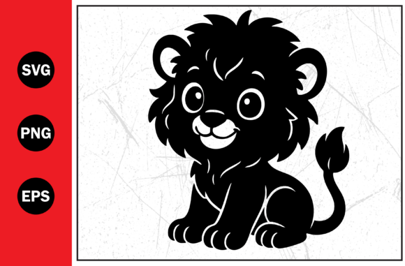 Download Cartoon Lion Silhouette Svg Png Design - Premium Resources