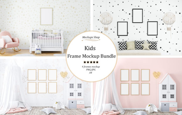 Download Frame Mockup Kids Bundle 3 - Frame Collection