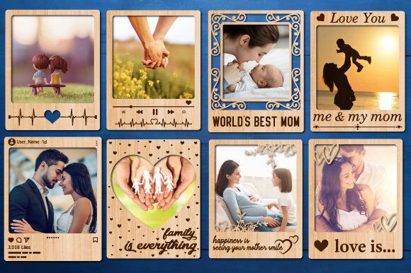 Download Mini Photo Frame Laser Cut Bundle - Frame Collection