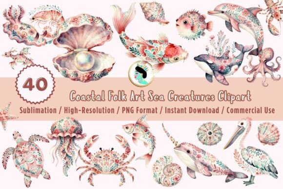 Download Pink Coastal Ocean PNG Clipart Bundle - Premium Resources