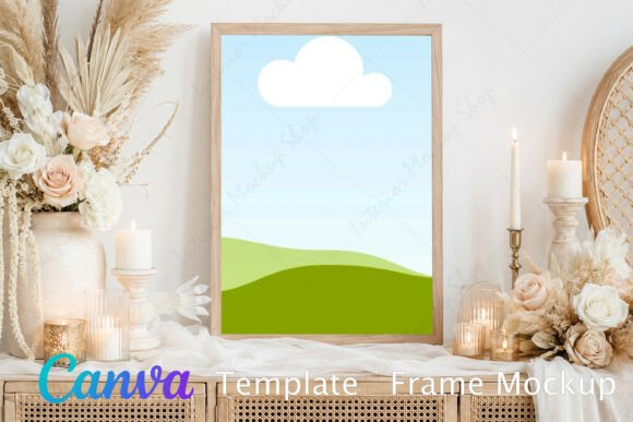 Download Living Room Frame Mockup Graphic - Frame Collection