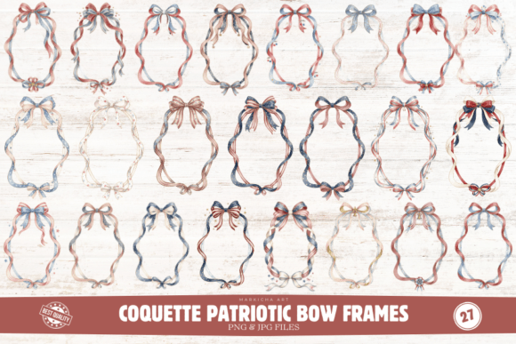 Download Coquette Patriotic Frames Clipart - Frame Collection