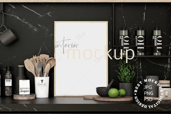 Download Kitchen Frame Mockup - 152 - Frame Collection