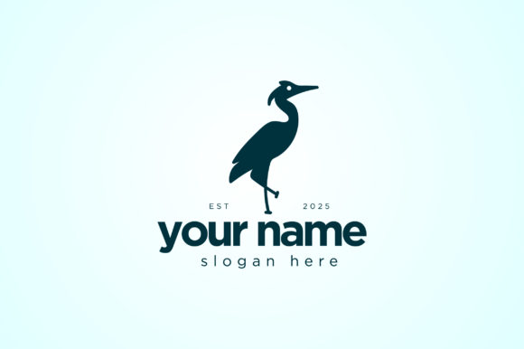 Download Minimalist, Modern, Elegant Heron Logo - Minimal Collection