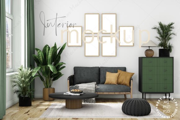 Download Frame Mockup Living Room - 364 - Frame Collection