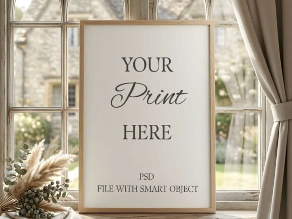 Download Vertical Wood Frame Mockup Cozy Window - Frame Collection