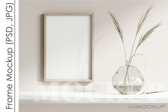 Download Frame Mockup in Minimalist Boho Interior - Minimal Collection