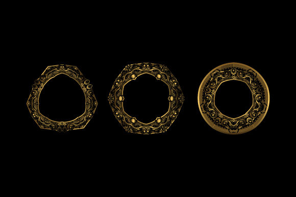Download Luxurious Frame with Golden Color - Frame Collection