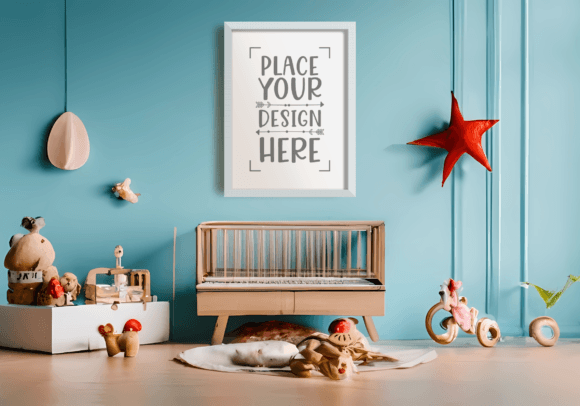 Download Nursery Mockup, Poster Frame Mockup, Kid - Frame Collection