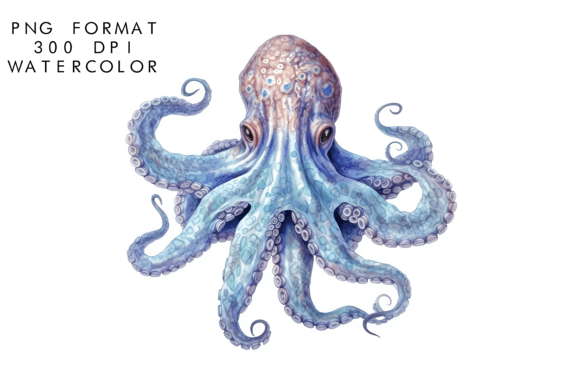Download Watercolor Octopus Sublimation - Premium Resources