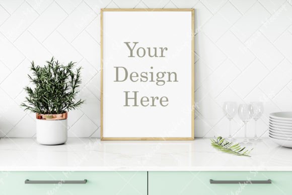 Download Mockup, Frame Mockup Kitchen Room - Frame Collection