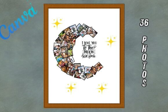 Download Moon Canva Photo Collage Frame - Frame Collection