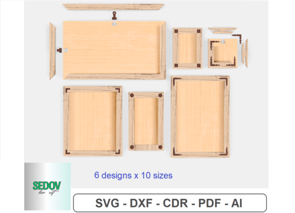 Download Photo Frame Bundle Laser Cut Files - Frame Collection